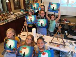 The image for No Kid's Painting Class today due to reserved private party.